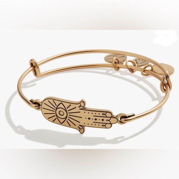 Alex & Ani Create Chain Clasp Bracelet With Slider Charms Expandable Bracelets - Picture 14 of 17